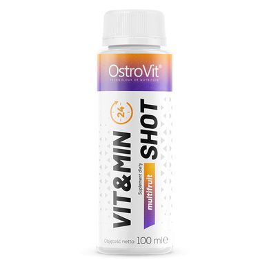 Вітаміни та мінерали шот смак мультифрукт OstroVit (VIT&MIN Shot) 100 мл