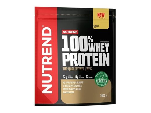 100% Сывороточный протеин вкус ванили Nutrend (100% Whey Protein) 1 кг купить в Киеве и Украине