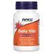 Мультивитамины и минералы Now Foods (Daily Vits) 30 вегетарианских капсул фото