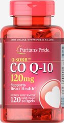 Коензим Q-10 Q-SORB ™, Q-SORB ™ Co Q-10, Puritan's Pride, 120 мг, 120 капсул
