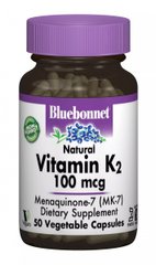 Витамин К2 Bluebonnet Nutrition (Vitamin K2) 100 мкг 50 гелевых капсул купить в Киеве и Украине