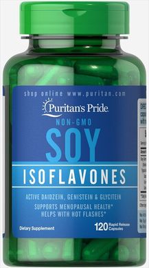 Без ГМО Изофлавони сої, Non-GMO Soy Isoflavones, Puritan's Pride, 750 мг, 120 капсул