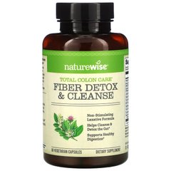 Клітковина для детоксикації та очищення NatureWise (Fiber Detox & Cleanse) 60 вегетаріанських капсул