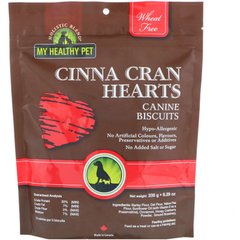 Cinna Cran Hearts, Собаче печиво, Holistic Blend, 8,29 унції (235 г)