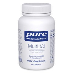 Мультивітаміни Pure Encapsulations (Multi T/D) 60 капсул