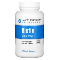 Біотин, Lake Avenue Nutrition, 5000 мкг, 120 вегетаріанських капсул