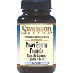 Формула енергії сили (кофеїн + трави), Power Energy Formula (Caffeine + Herbs), Swanson, 60 капсул