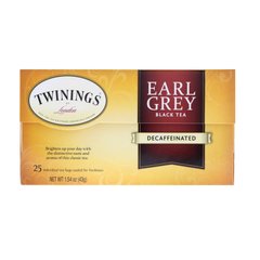Черный чай Эрл грей без кофеина Twinings (Earl Grey Black Tea) 25 чайных пакетиков 43 г купить в Киеве и Украине