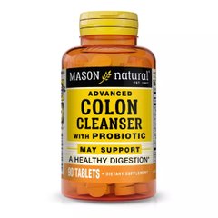 Препарат для очищення і детоксу з пробіотиками Mason Natural (Advanced Colon Cleanser With Probiotic) 90 таблеток