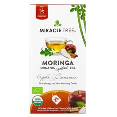 Miracle Tree, Органический суперпродуктовый чай Moringa, яблоко и корица, без кофеина, 25 чайных пакетиков, 1,32 унции (37,5 г) купить в Киеве и Украине
