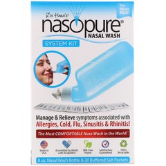 Комплект для промывания носа Nasopure флакон + 20 солевых пакетов купить в Киеве и Украине