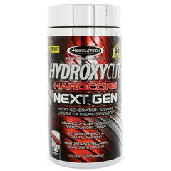 Hardcore Next Gen, Для схуднення, Hydroxycut, 180 капсул