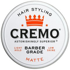 Cremo, Premium Barber Grade, помада для укладки волос, матовая, 4 унции (113 г) купить в Киеве и Украине