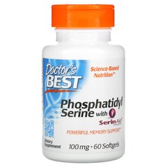 Фосфатидилсерин Doctor's Best (Phosphatidylserine) 100 мг 60 капсул купить в Киеве и Украине
