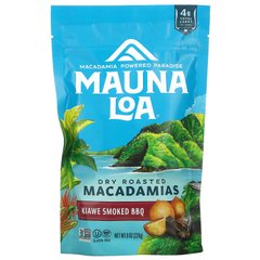 Mauna Loa, Сухі смажені макадамії, шашлик із копчених кіаве, 8 унцій (226 г)