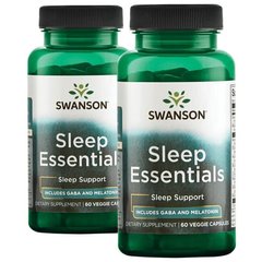 Трави з мелатоніном для підтримки сну Swanson (Sleep Essentials) 120 капсул