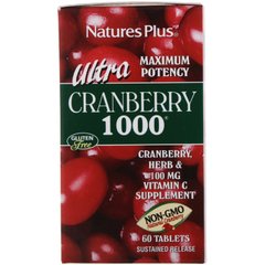 Ультра Клюква 1000 Nature's Plus (Cranberry 1000) 60 таблеток купить в Киеве и Украине
