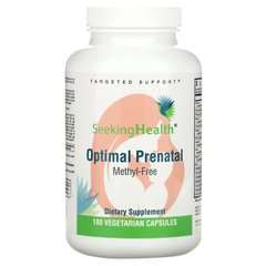 Seeking Health, Optimal Prenatal, без метилу, 180 вегетаріанських капсул