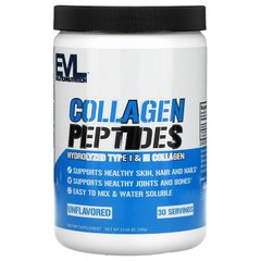 Колагенові пептиди, без запаху, Collagen Peptides, Unflavored, EVLution Nutrition, 11,64 унції (330 г)
