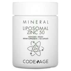 CodeAge, Liposomal, цинк 50, 100 капсул