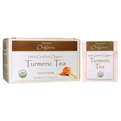 Чай з куркумою, Turmeric Tea, Swanson, 20 пакетиків