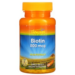 Биотин Thompson (Biotin) 800 мкг 90 таблеток купить в Киеве и Украине