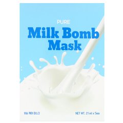 Маска Pure Milk Bomb, G9skin, 5 масок, 21 мл кожна