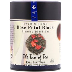 Черный чай с лепестками роз, черный чай со сладким цветочным ароматом, The Tao of Tea, 4 унции (115 г) купить в Киеве и Украине