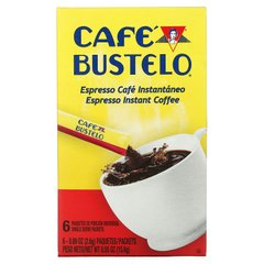Cafe Bustelo, Растворимый кофе эспрессо, 6 пакетиков по 0,09 унции (2,6 г) каждый купить в Киеве и Украине
