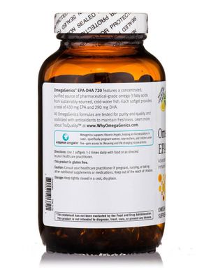 Омега ЕПК-ДГК Metagenics (OmegaGenics EPA-DHA) 720 мг 120 гелевих капсул