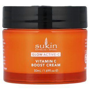 Sukin, Glow Active-C, Vitamin C Boost Cream , 1.69 fl oz (50 ml) купить в Киеве и Украине