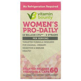 Vitamin Bounty, Pro-Daily для женщин, 10 миллиардов КОЕ, 60 вегетарианских капсул с отсроченным высвобождением купить в Киеве и Украине