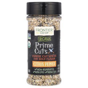 Frontier Natural Products, Organic Prime Cuts, цитрусовый перец, 4,09 унции (116 г) купить в Киеве и Украине