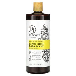 Dr. Jacobs Naturals, Plant-Based African Black Soap Body Wash, Sensual Monoi, 32 oz (946 ml) купить в Киеве и Украине