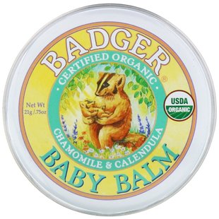 Детский бальзам, ромашка и календула, Badger Company, 0,75 унции (21 г) купить в Киеве и Украине