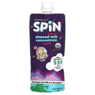 Wilderness Poets, Spin, Organic Almond-Milk Concentrate, Vanilla, 8 oz (227 g) купить в Киеве и Украине