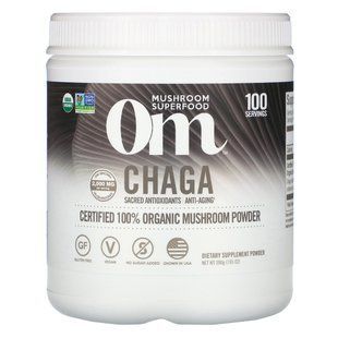 Chaga, mushroom powder, OM Organic Mushroom Nutrition, 200 g