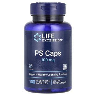 Фосфатидилсерин 100 мг поддержка работы мозга Life Extension (PS Caps) 100 мг 100 капсул купить в Киеве и Украине
