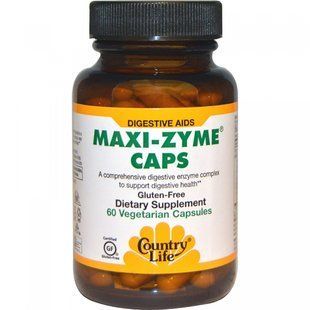 Complex Enzymes Country Life (Maxi-Zyme) 60 capsules