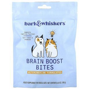 Dr. Mercola, Bark & Whiskers&trade;, Brain Boost Bites, For Dogs & Cats , 6.34 oz (180 g) купить в Киеве и Украине