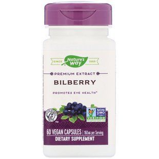 Blueberry extract for eye health Enzymatic Therapy (Bilberry extract) 60 capsules