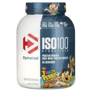 100% Whey Protein Isolate, Fruity Pebbles, Dymatize Nutrition, 1.4 kg