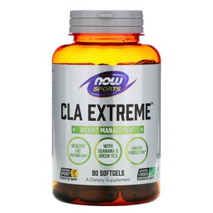 КЛК Конъюгированная линолевая кислота Now Foods (CLA Extreme) 750 мг 90 капсул купить в Киеве и Украине