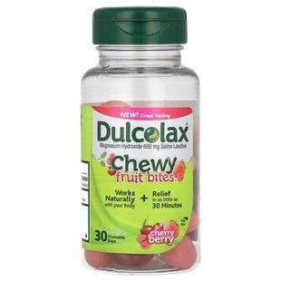Dulcolax, Chewy Fruit Bites, Cherry Berry, 30 Chewable Bites купить в Киеве и Украине