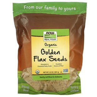 Семена льна органик Now Foods (Flax Seeds) 907 г купить в Киеве и Украине