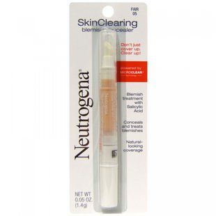 Cleansing skin, corrector, conceals imperfections, light 05, Neutrogena, 0.05 oz (1.4 g)