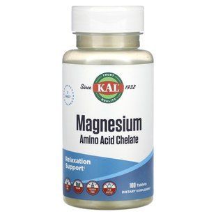 Хелатный магний KAL (Magnesium Chelated) 220 мг 100 таблеток купить в Киеве и Украине