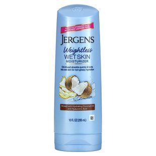 Зволожуючий засіб Wet Skin Moisturizer для нанесення на вологу шкіру, з кокосовою олією, Jergens, 295 мл