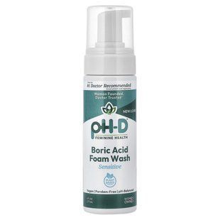 pH-D Feminine Health, Boric Acid Foam Wash, Sensitive, 6 fl oz (177 ml)