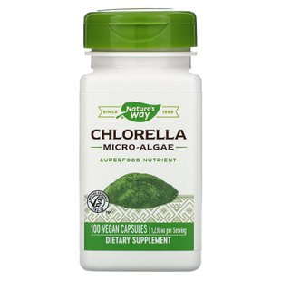 Хлорелла Nature's Way (Chlorella) 100 капсул купить в Киеве и Украине